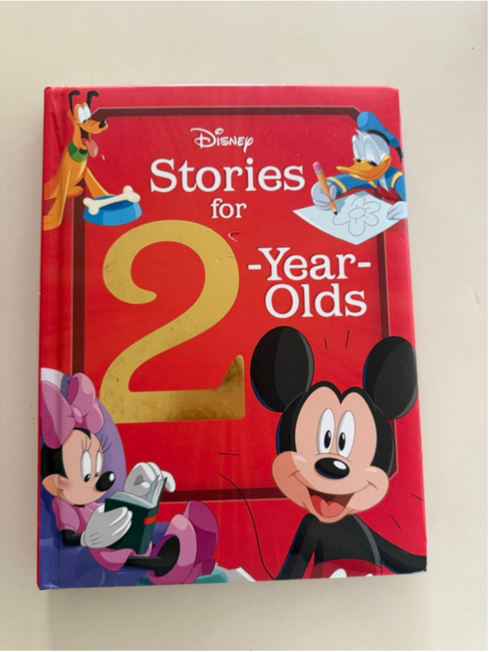Kids Disney Stories for 2-Year-Olds Learning Toy Red Gold One Size